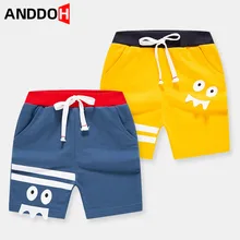 Pantalons courts en coton pour enfants, 2T 7T, Shorts de sport décontractés pour garçons, vêtements d'été mignons