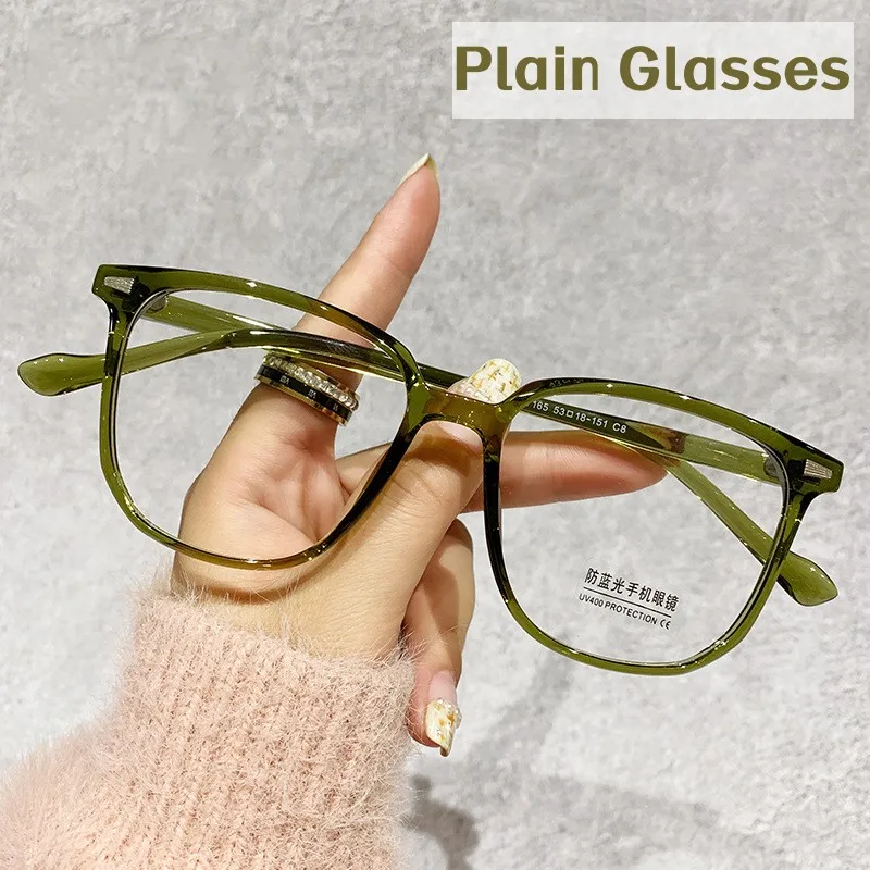 

New Trend Computer Glasses Men Women Blue Light Blocking Plain Glasses Ladies Luxury Optical Spectacle Decoration Eyeglasses