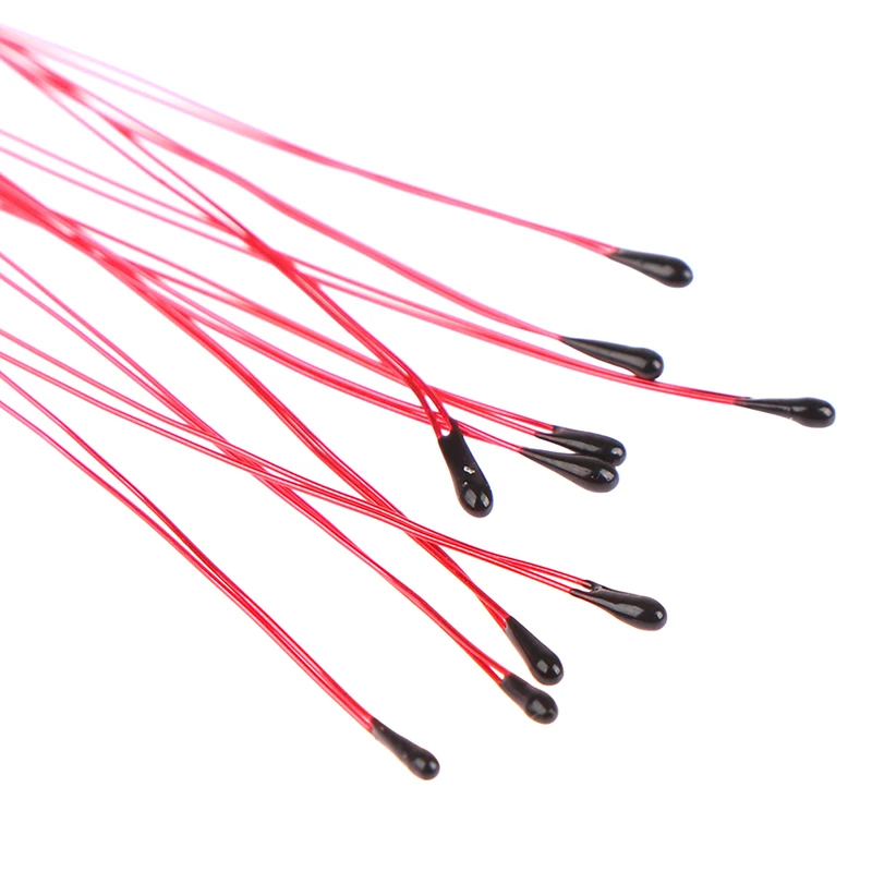 10 pcs/lot NTC Thermistor Thermal Resistor MF52B 10K 100K Probe Strap Wire B3470 B3380 B3950 B3435 B 4250 1% 10CM Control Sensor