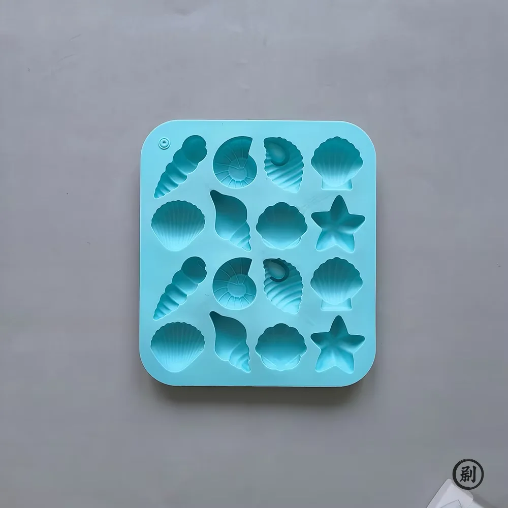 Chocolate Silicone Mold Shell Marine Animal Shape Candy Pudding Cake Decoration Mold 3D 16-Cavity Image 7