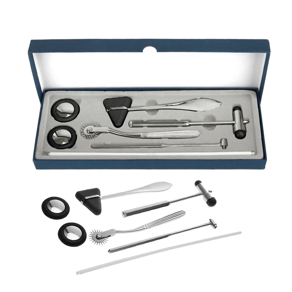 5Pcs Medical Neurological Massager Buck Taylor Pinwheel Tendine Percussore Diagnostico Reflex Percussion Massaggio Hammer Tool Set