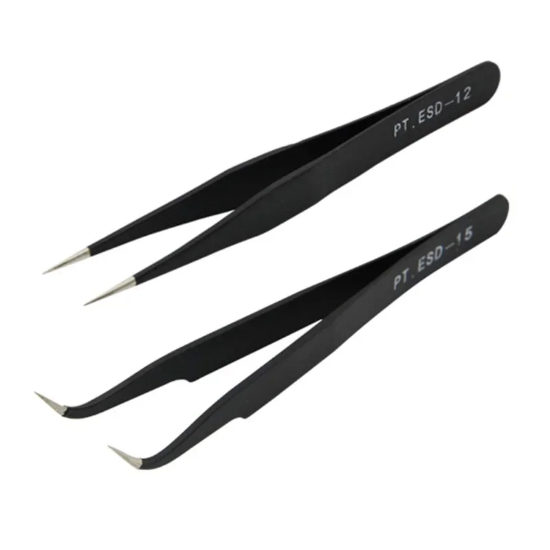 Nail Art Tweezers Antistatic Manicure Tool Acrylic Gel Nail Art Picking