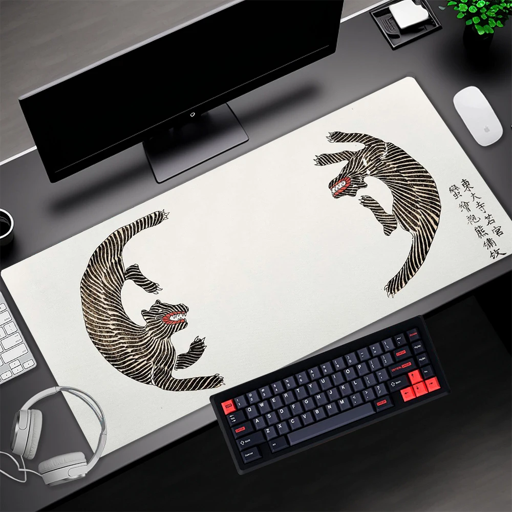 Tapis de souris esthétique Tiger Esports Gamer, accessoires Moise