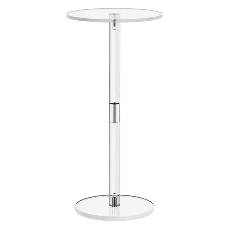 

Acrylic Drink Table Clear Small Round End Table For Drinks Modern Living Room Side Table For Drinks Snacks Phones Coffee Drink