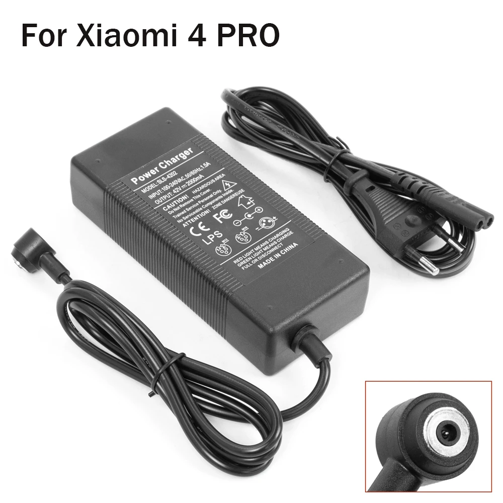 42V/2A Eu/Us Plug Charger Electric Balance Scooter Power Caricabatteria Per Xiaomi E-Scooter 4 Pro 4 36V Batteria Agli Ioni Di Litio