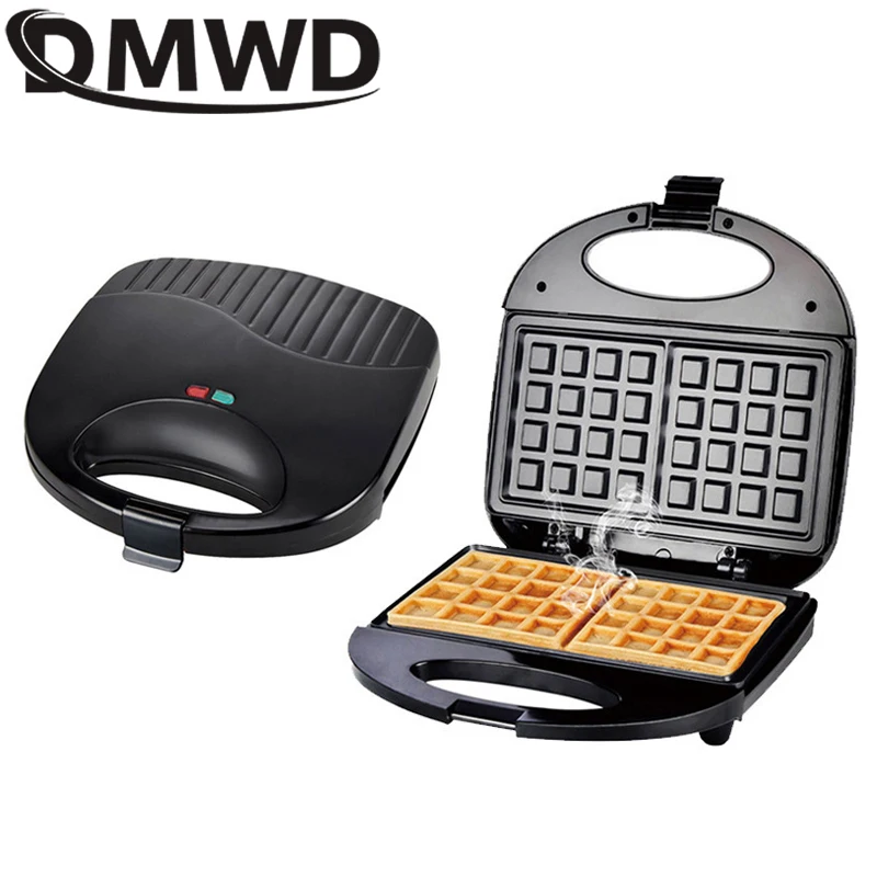 110V Electric Sandwich Waffle Panini Machine Multifunction Eggs Sandwich Maker Mini Bread Grill Steak Frying Oven Waffle Iron EU