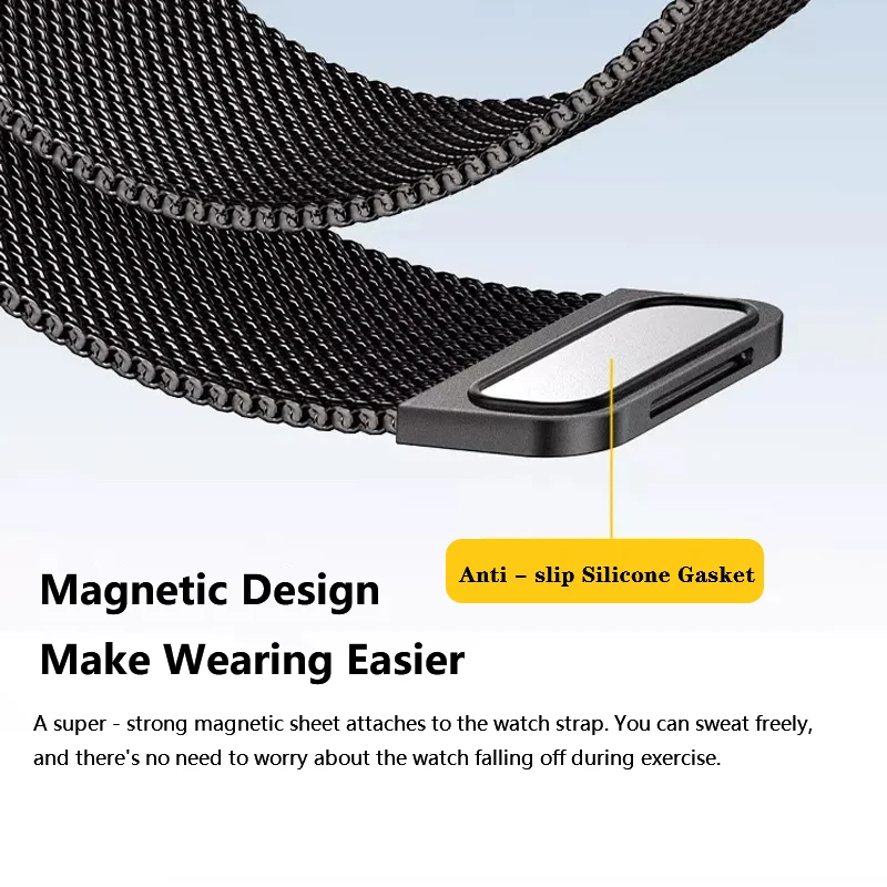 Milanese Magnetic Loop Metal Strap with Case Protector