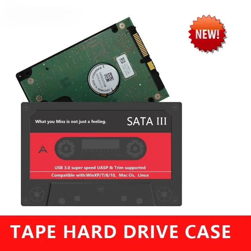 External Hard Drive Enclosure USB 3.0 SATA 5Gbps HDD & SSD UASP for PC Notebook