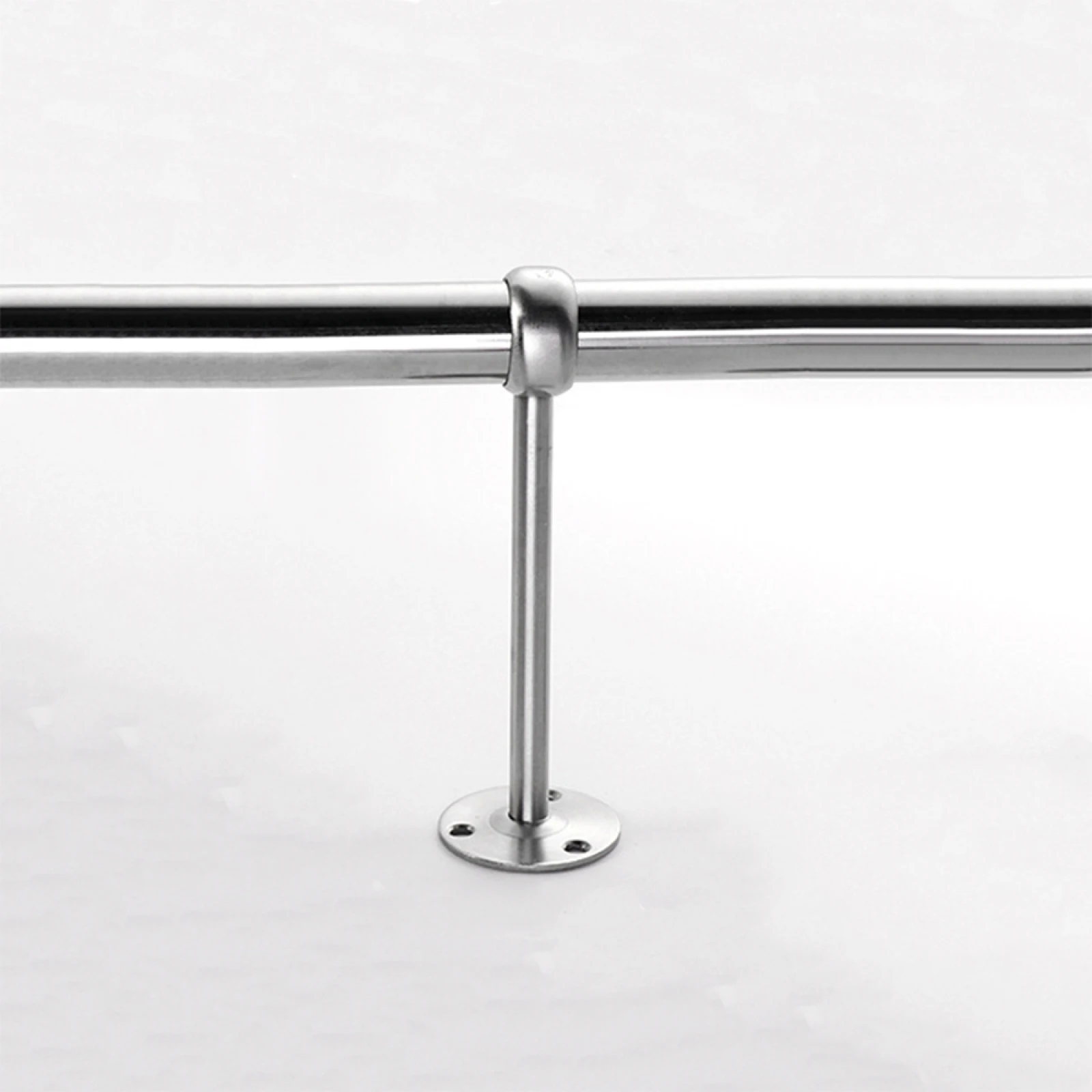 Stainless Steel Closet Rods Round Tube Pipe Support Brackets Flange Base Fixed Drying Hanger Wardrobe Accessories Furniture wardrobe bracket