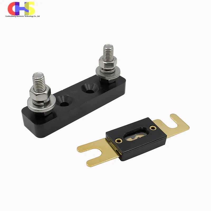 1Set ANL Automotive Fuse Holder With Bolt-on Type Car Fusible 30A 40A 60A 80A 100A 125A 150A 200A 225A 250A 300A 400A 500A AMP