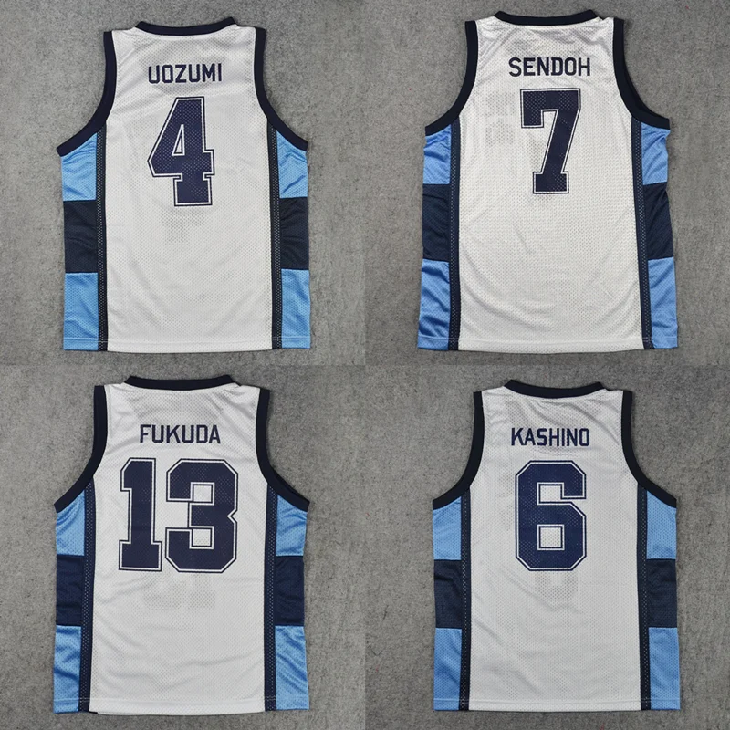 

Anime Ryonan UOZUMI IKEGAMI KASHINO SENDOH UEKUSA FUKUDA Costume Basketball Jersey Cosplay Uniform Vest Singlet Shirt