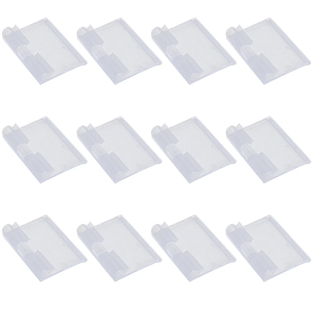 

50 Pcs Label Shelf Holders Useful Sign Price Clear Plastic Storage Bins Hook Tags Display Stand Peg Board