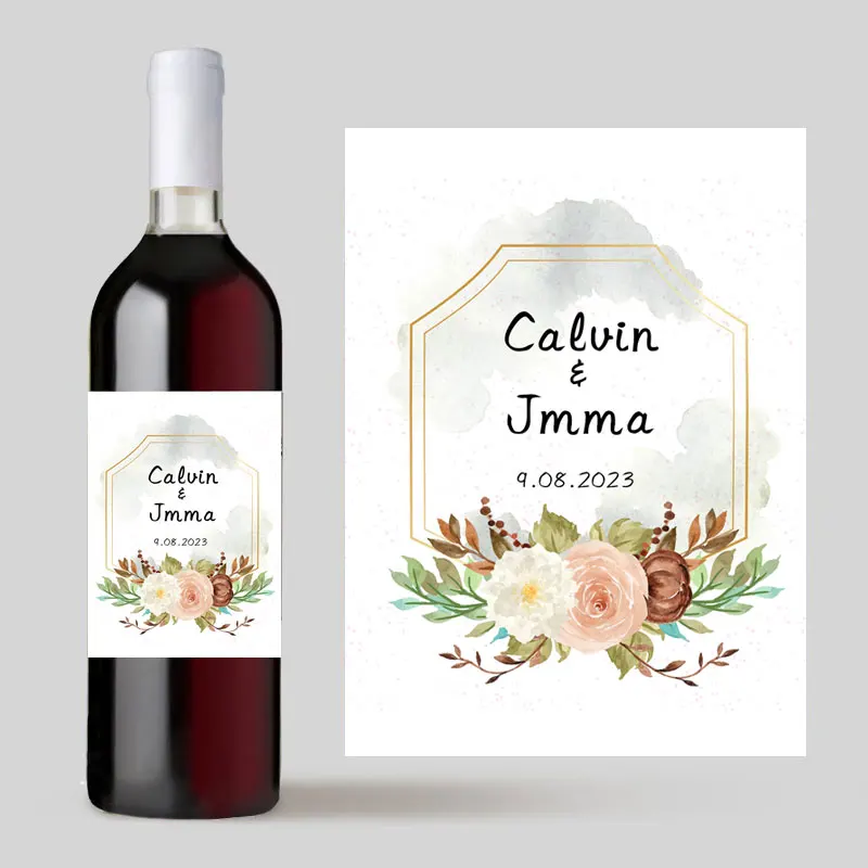 Wein Flaschen Personalisiertes Weißwein-Flaschenetikett - Für Geburtstage & Jeden Anlass Geburtstag Etiketten Personalisiert