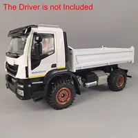 RC Hydraulic 1/14 Metal Dumper Remote Control Tipper Truck Car Model Light Sound Systems Painted Assembled Toy Gift TH23187 1