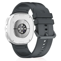 Sports Silicone Strap - Premium Accessory Band, Versatile Fit for Galaxy watch 8 (Grey)