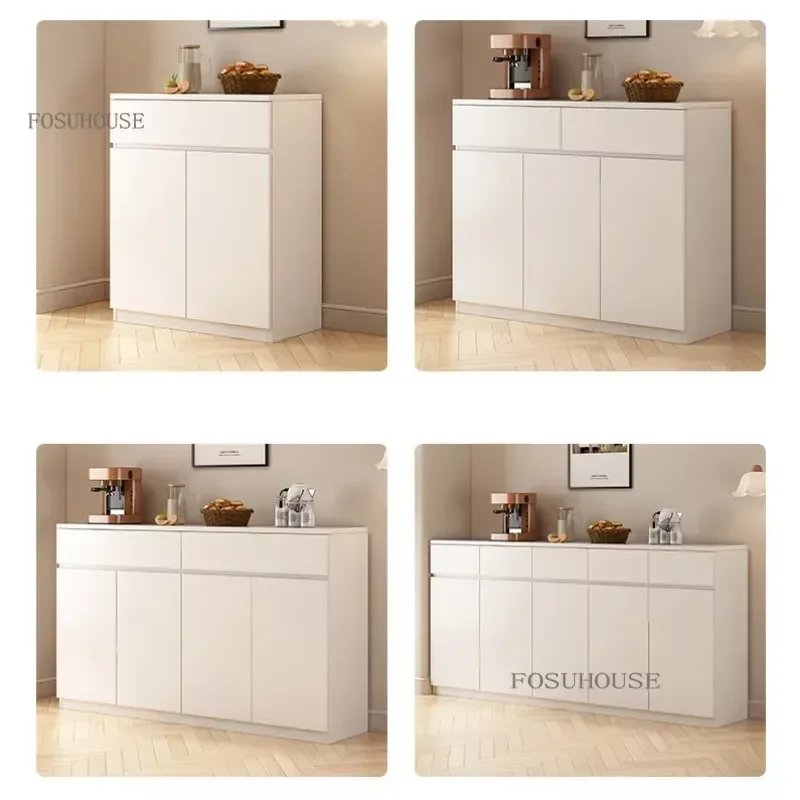 Solid Wood Sideboard Dining Room Kitchen Cabinets with Drawer Modern Minimalist Sideboards Storage Rack Buffet Cabinet N