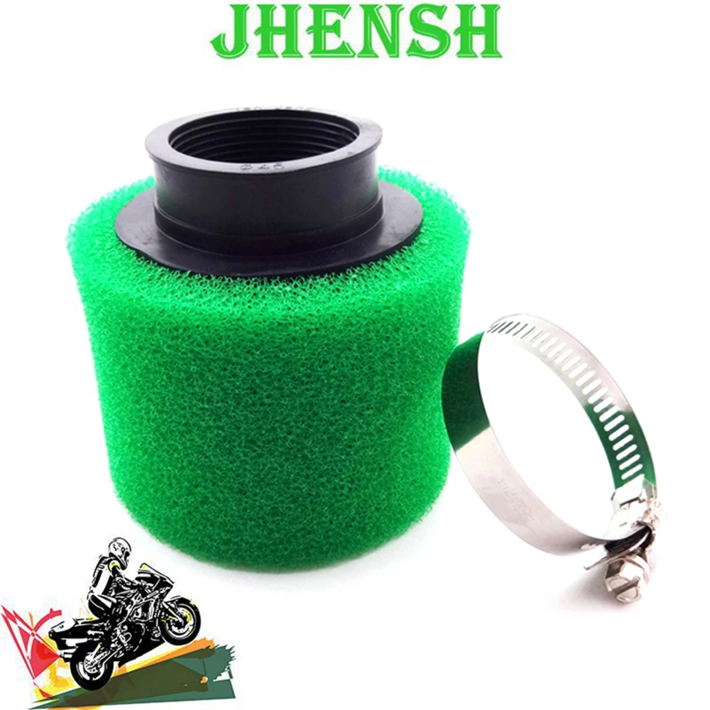 JHENSH Green 45mm Foam Air Filter For ATV Quad Pit Dirt Bike Go Kart Scooter Motorcycle