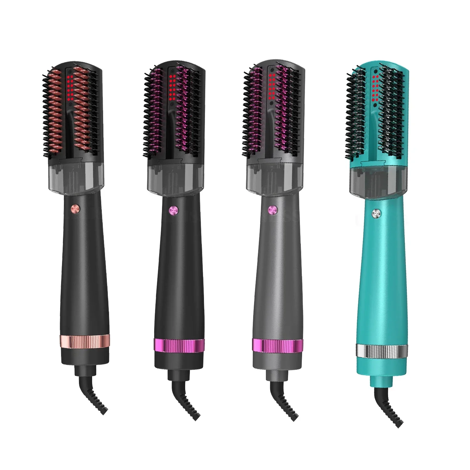 Professional One Step Infrared Spray Steam Hair Straightener Hot Air Brush Comb Blow Dryer 2
