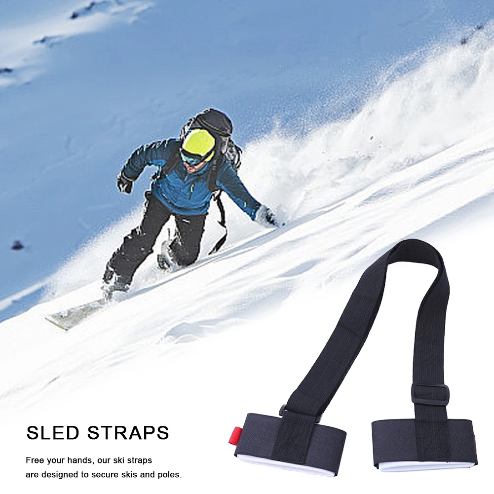 Ski Shoulder Carrier Strap Adjustable Ski Holder Straps Portable Snowboard Carrying Strap for Men Women Kids 5