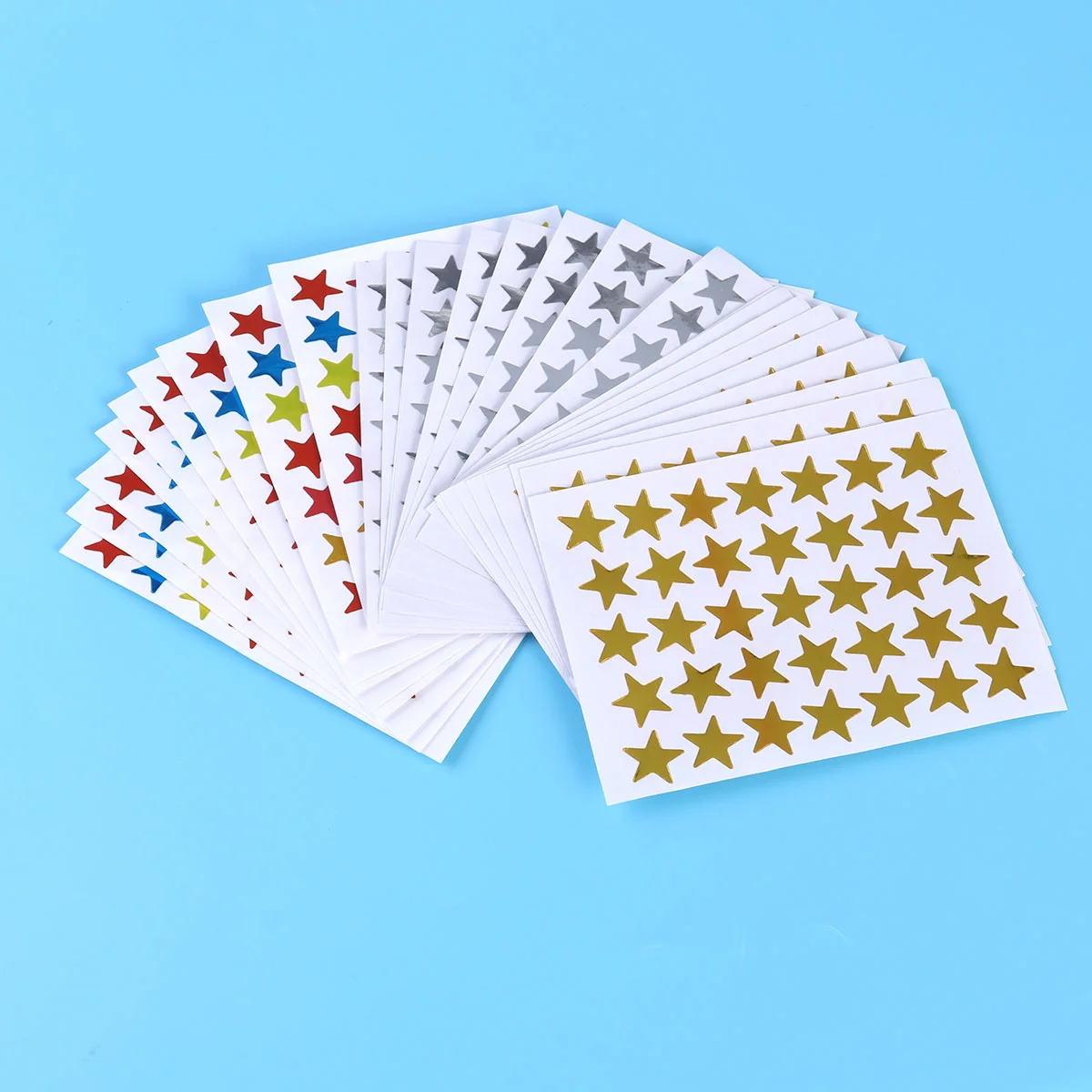 

Star Sticker Sheets Count Star Stickers Gold Silver Colorful Self-Adhesive Star Stickers Behavior Chart Student Planner