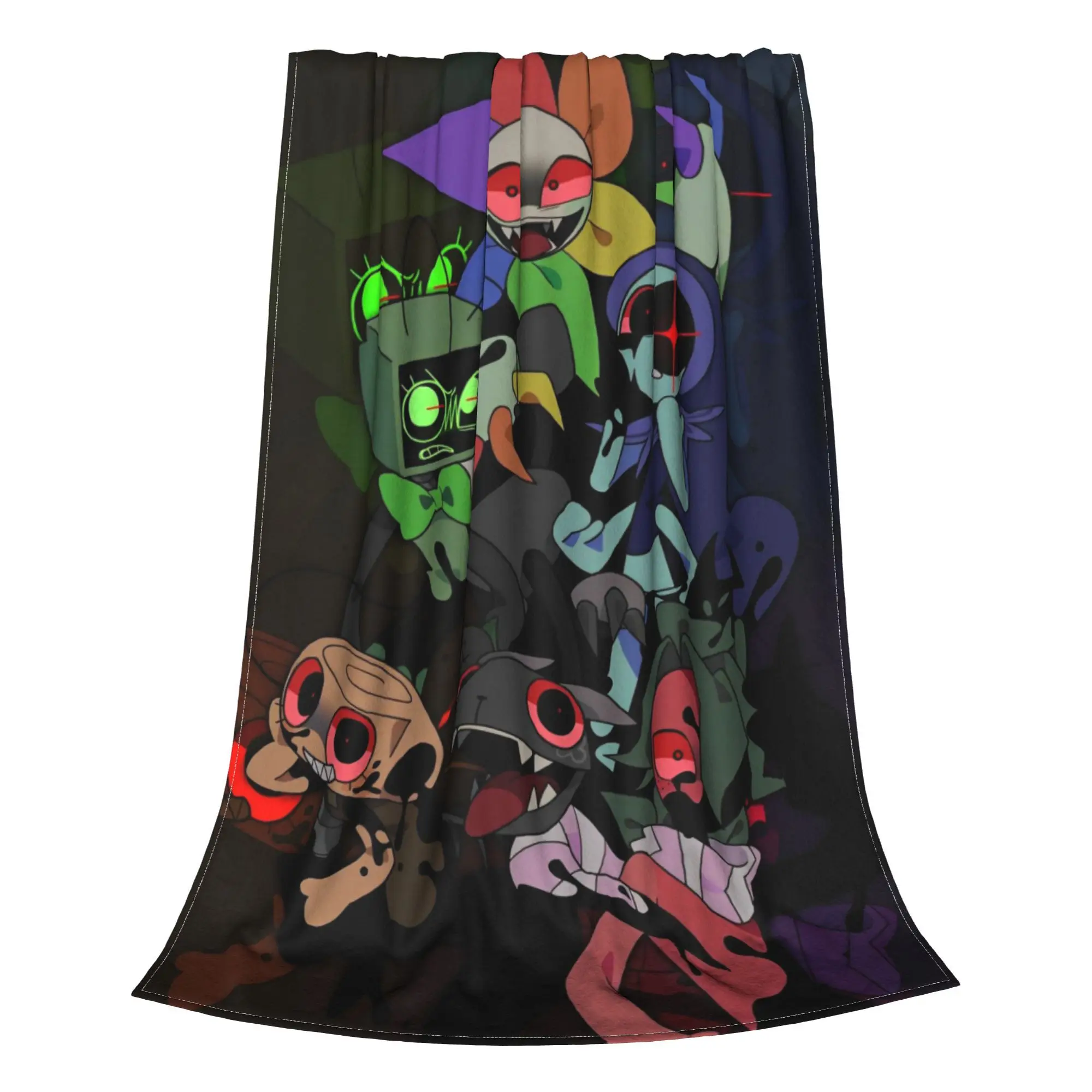 Dandy's World Fleece Blanket Horror Game Novelty Throw Blankets for Home 125*100cm Bedspread 3