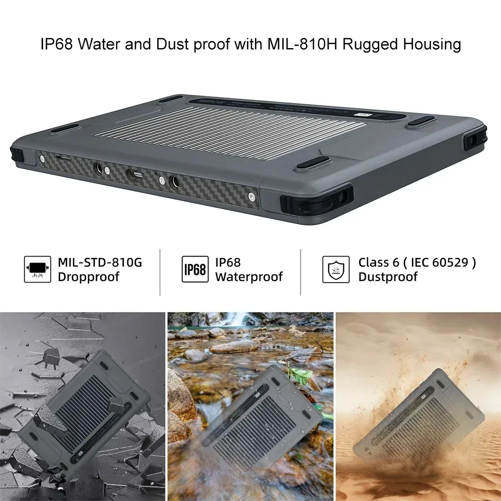 7 Inch 2600Nit Outdoor Tablets 1920X1080 FHD IP68 Waterproof Android UAV Industrial Rugged Tablet Pc For Bicycle Riding Monitor