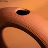 Orange Circle Ring Ceramic Vase Flower Pots Decorative Flower Arrangement Desk Decoration Ornaments Minimalism Floral Vases 5