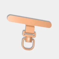 Universal 360° Rotating Phone Lanyard Clip - Anti - Lost Stainless Steel Strap Holder Adapter - Other (A - Metal Rose Gold)