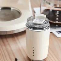 Original SMEG  Hot Coffee Insulated Stainless Steel Thermal Glass Mug Sport Bottle with Compartment Water White Thermos 5