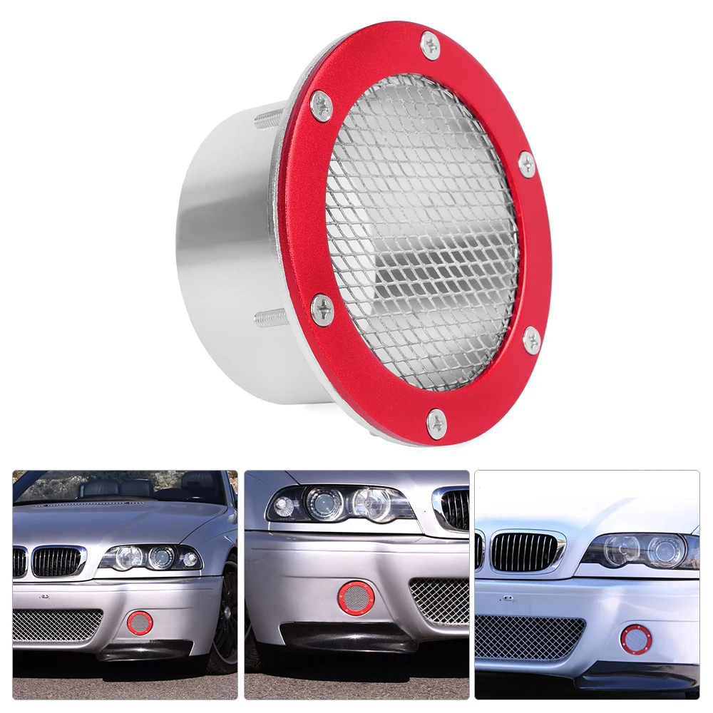 3" Aluminum Air Duct Grill Bumper Vent Inlet Cover 76mm Cold Tuyere Air Intake Cover for Filter Supercharger OFI102 air intake kit air intake pipe air filter intake pipe air intake filter