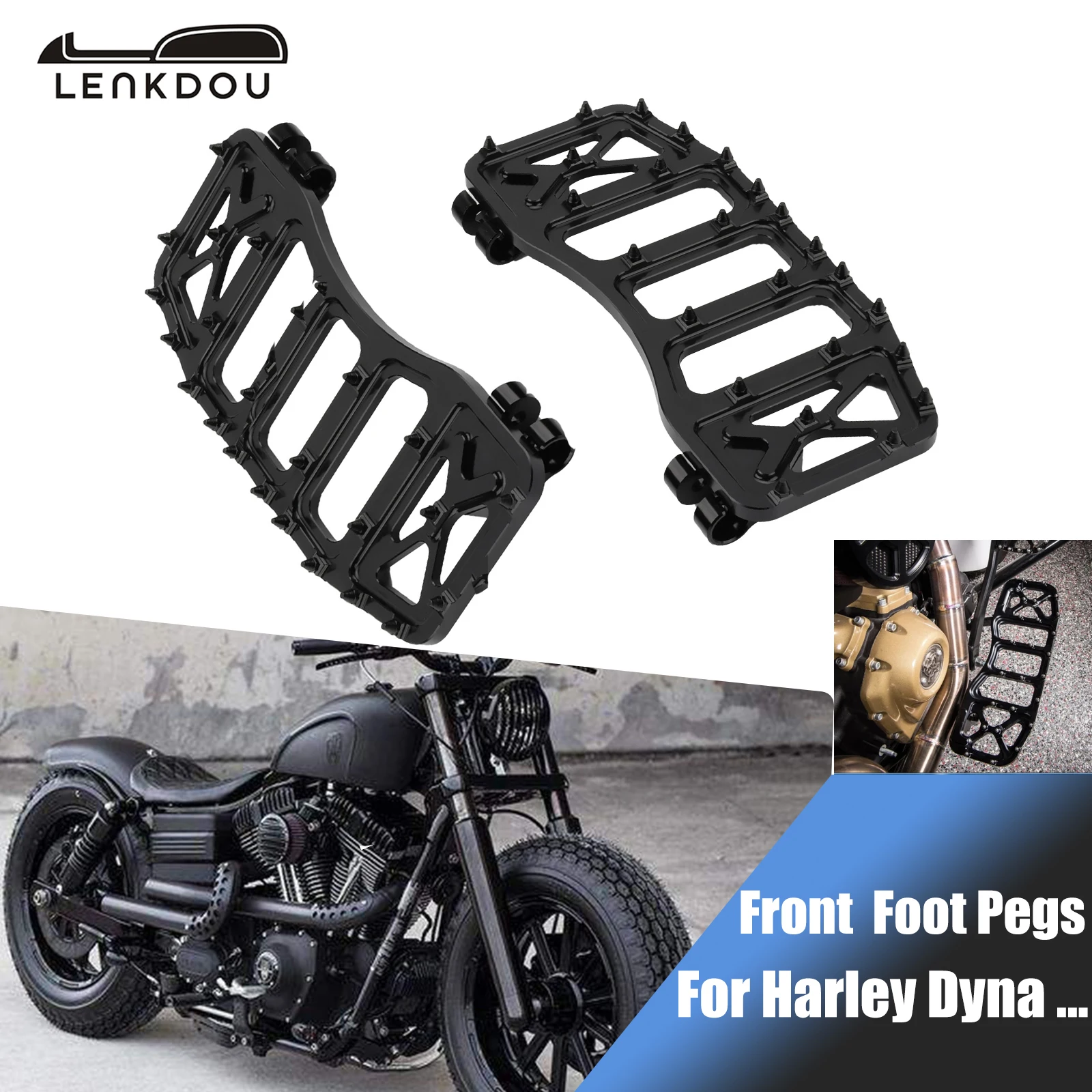 

Широкие подножки для мотоцикла Harley Softail Touring Road King Dyna