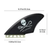 Twin Keel Single&Twin Tab Surfing Fins-Keel Twin Fins Set Honeycomb Fiberglass with Fin Screws and Fin Key 2