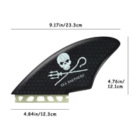 Twin Keel Single&Twin Tab Surfing Fins-Keel Twin Fins Set Honeycomb Fiberglass with Fin Screws and Fin Key 2