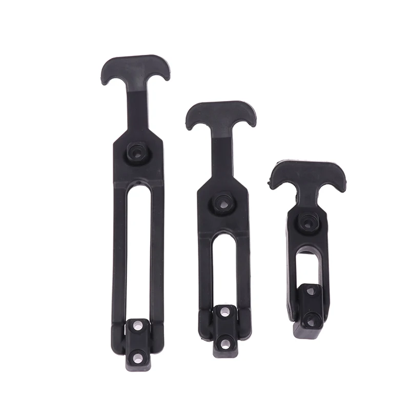 

1PCS Rubber Hood Catch Flexible T-Handle Hasp Flexible Draw Latches With Brackets For Tool Box Vehicle Engine Black