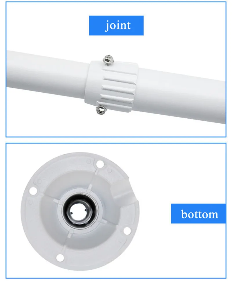 Support de caméra universel pour moniteur, alliage d'aluminium, support  télescopique d'extension, pôle de surveillance