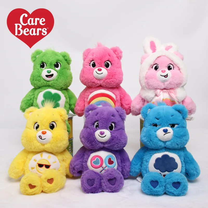 33-65Cm Cartoon Care Bears Peluche Modello Di Bambola Carino Compleanno Condividi Sunshine Love Grumpy Lucky Bears Farcito Peluche Statua Regalo Per B