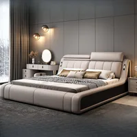 Cadre de couchage lit Unique minimaliste tables de chevet lit fantaisie tête de lit nordique Muebles Para dortoir chambre ensemble meubles 2