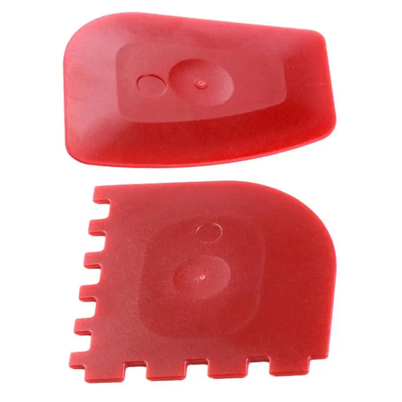Grill Pan Scraper Kitchen Scrapers Set Cast Iron Skillet Cleaning Scrapers Serrated Kitchen Cleaning Oil Scraper Unique Zigzag bbq cleaning tools