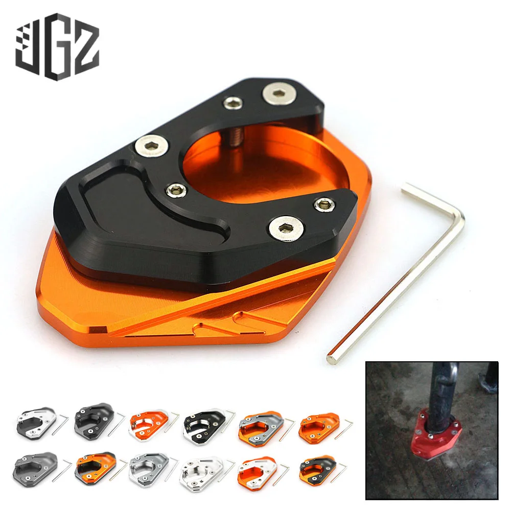 Motorcycle CNC Kickstand Enlarge Plate Side Stand Extension Pad