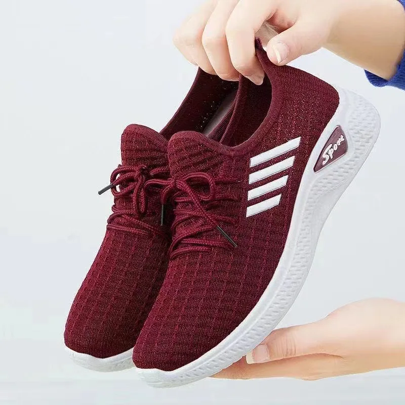 Women Shoes Spot adult mesh sneakers lightweight running shoes soft soled casual shoes