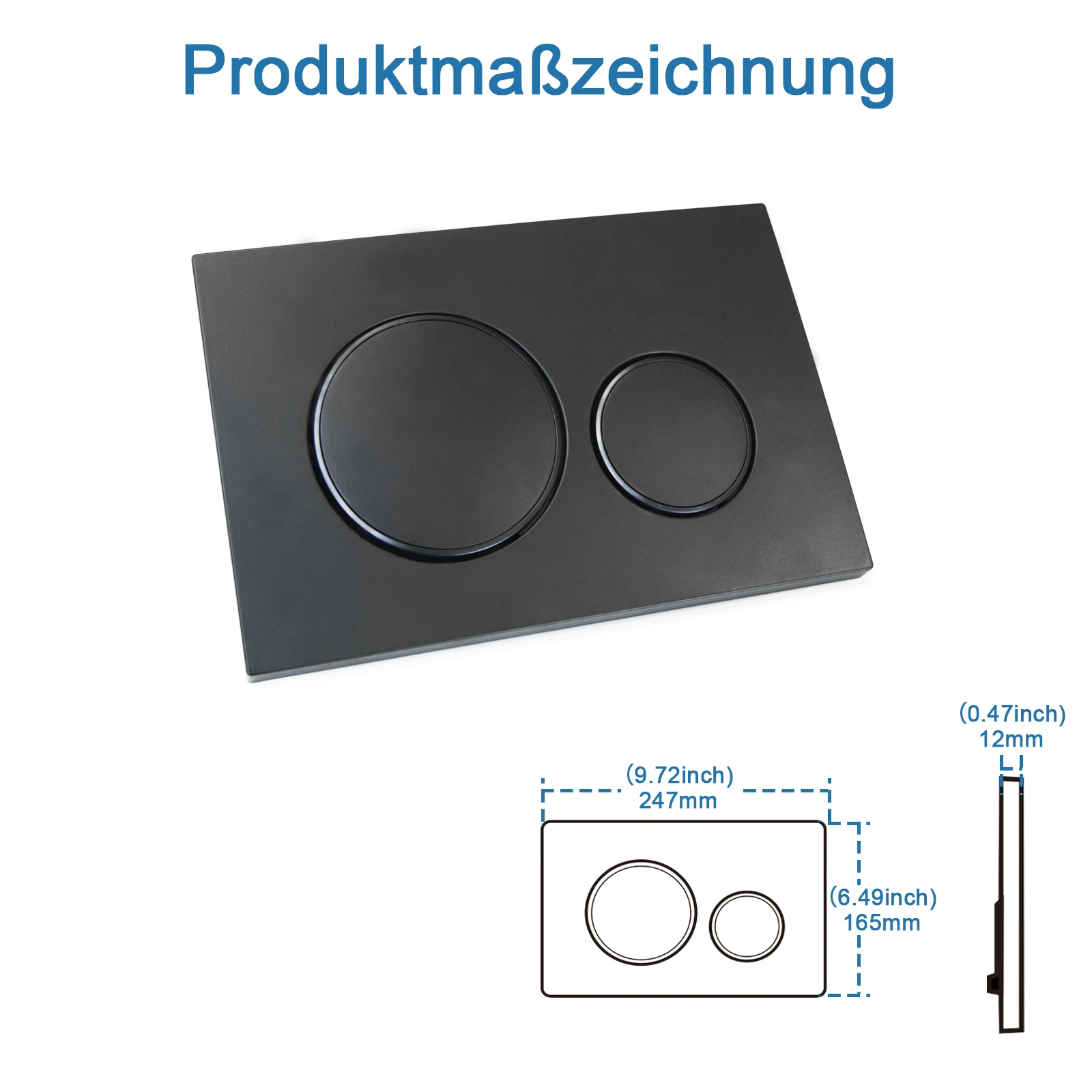 Flushing Plate with Flush Lever Set and Mounting Frame Fits Geberit Sigma 20 Actuator Plate Spare Parts Dual Flush 1 Piece flushing plate set