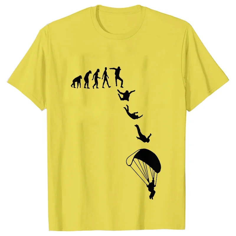 Funny Skydiving Men T-shirt Sky Diving Graphic Tops Short