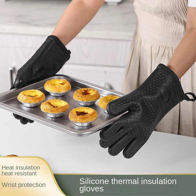 Sanwish Thickened Cotton Silica Gel Gloves Baking Oven Microwave Oven