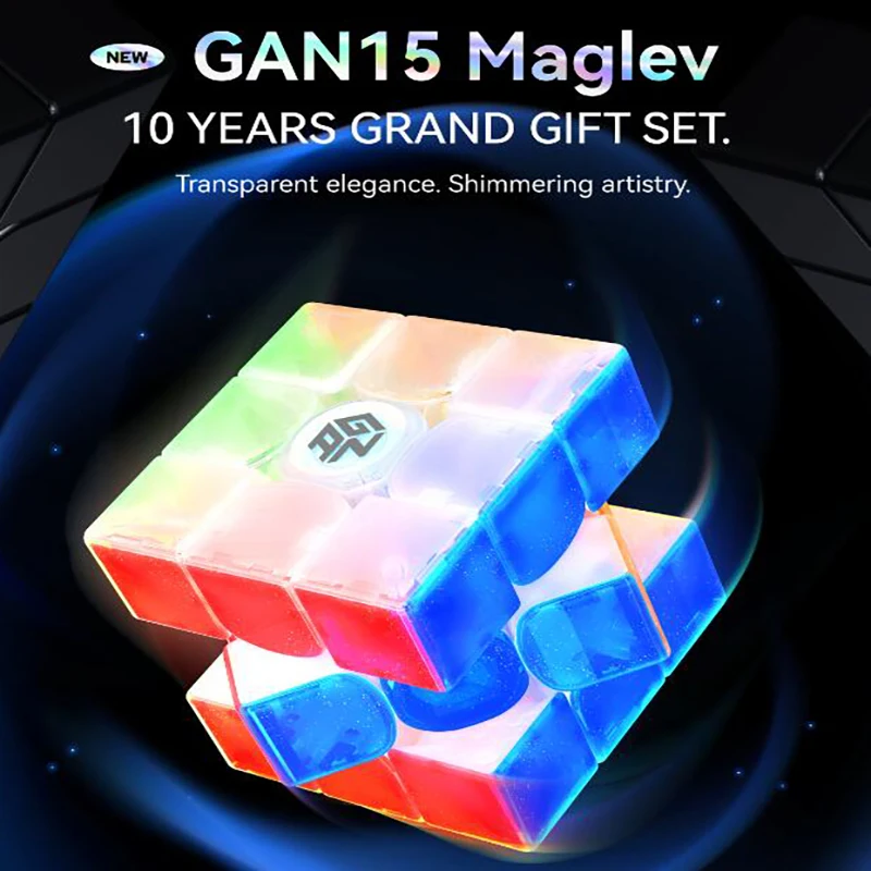 GAN 15 Maglev 10th Anniversary Collection Version UV GAN 12UI Magnetic Magic Speed Cube 356ME GAN icarry 2 anniversary speed cube,magic cube puzzle,puzzle cube,magic puzzle toy,puzzle toys