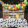 Cow Print Tablecloth Table Cover 54" X 108" Plastic Disposable Rectangle Table Cover Birthday Party Picnic Farm Animal Themed 2
