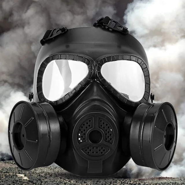 Full face gas mask military reality CS field protective helmet