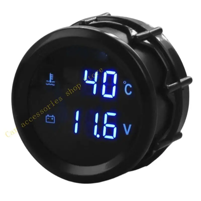 자동차 트럭 보트 12V 24V용 전원 모니터가 있는 2인치 52MM 디지털 수온 표시기