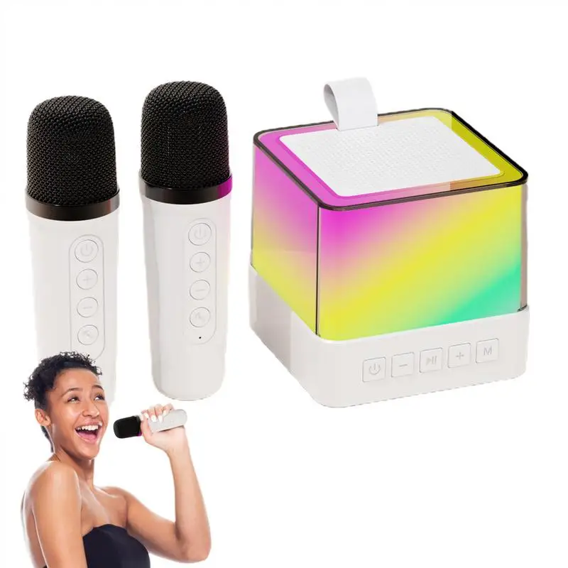 

Outdoor Karaoke Machine Portable Karaoke Speaker with Microphone Stable Transmission Karaoke Speaker System for Family