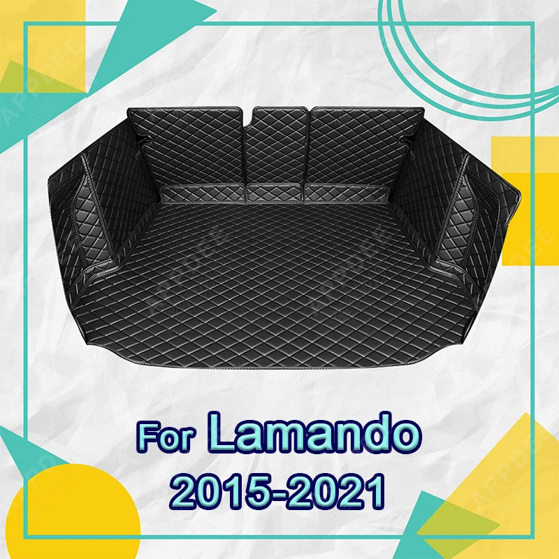 

Auto Full Coverage Trunk Mat For VOLKSWAGEN Lamando 2015-2021 20 19 18 17 16 Car Boot Cover Pad Interior Protector Accessories