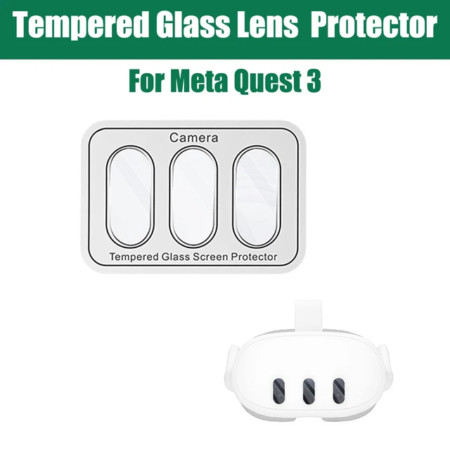 Tempered Glass Lens Screen Protector Film For Meta Quest 3 VR Headsets Accessories Dust Proof Lens Cover for Oculus Quest 3
